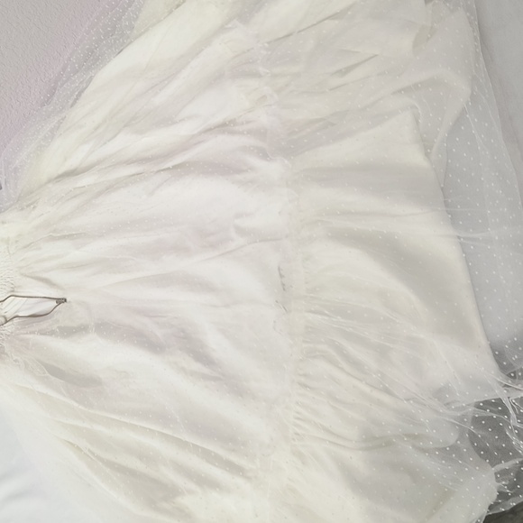 Petal & Pup White Floret Midi Dress White Graduation Wedding Celebration - Picture 7 of 7